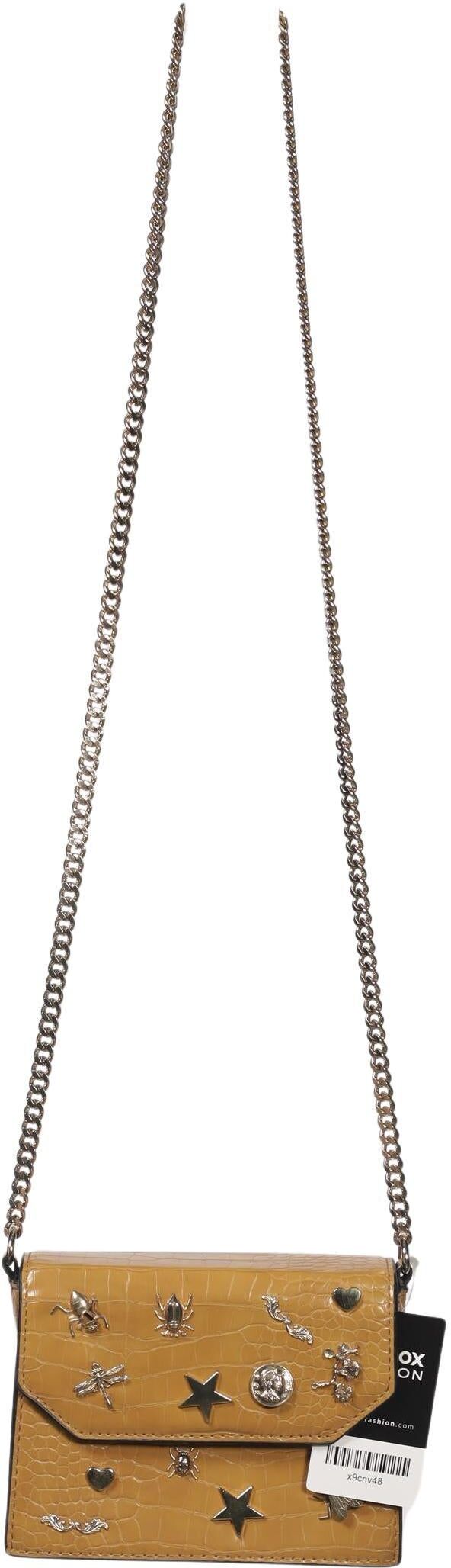 Zara Damen Handtasche klein, Gelb, Kunstleder - Second Hand