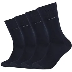 4er Pack camano Soft Bamboo Crew Socken 5999 - navy 43-46