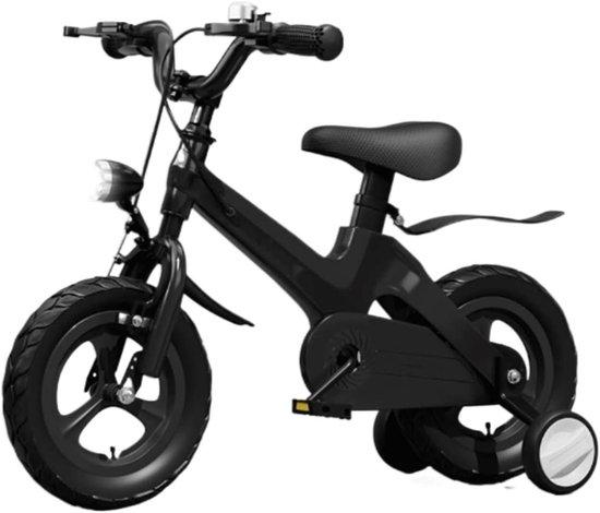 Kinderfahrrad - Laufrad - Zum Lernen des Fahrens - Leichtes Rahmen - 14 Zoll - Schwarz