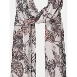 Tuchschal mit Blumen-Muster Mehrfarbig