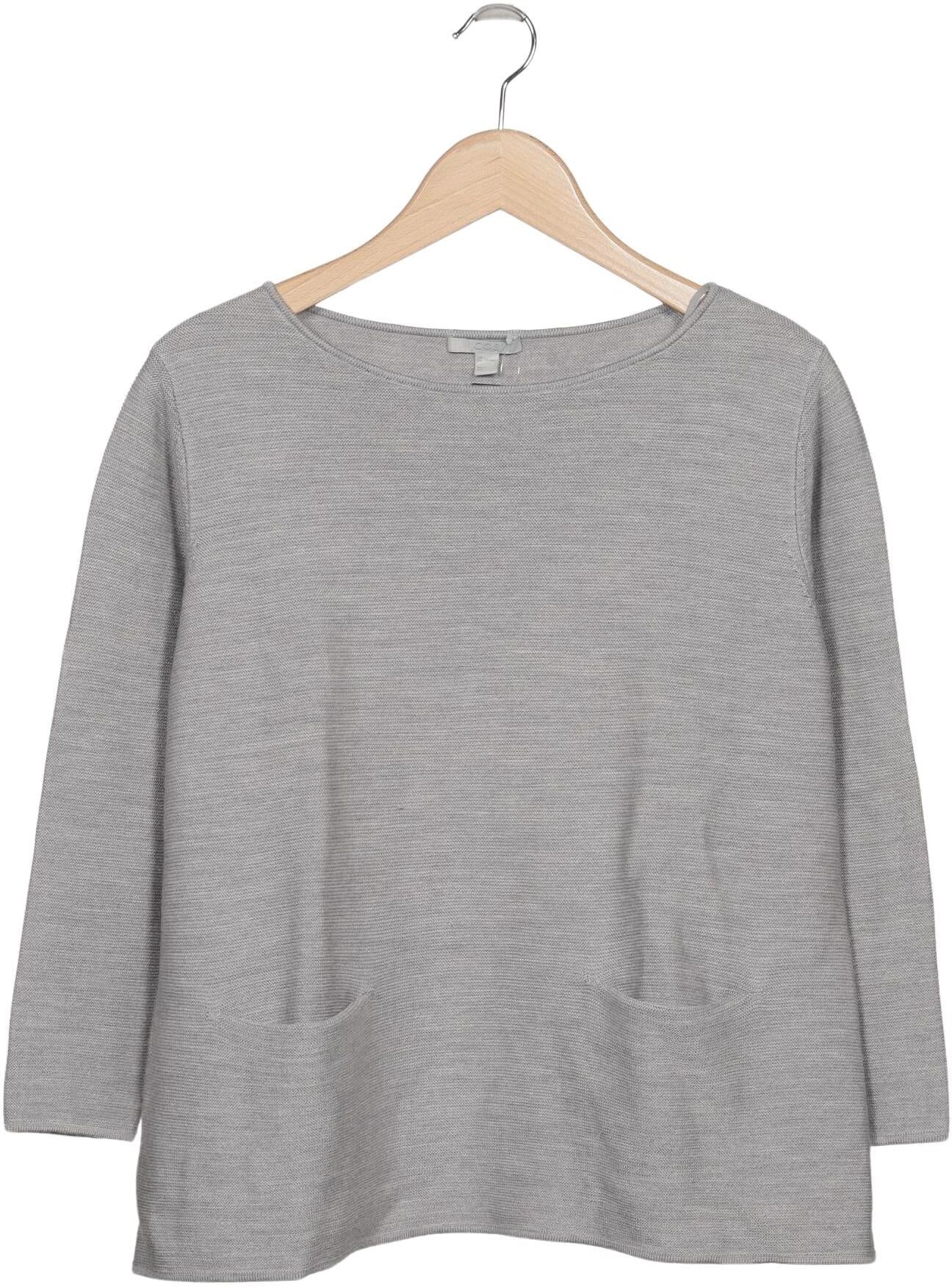 COS Damen Pullover, Grau, Gr. L, Wolle - Second Hand