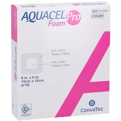 Aquacel Foam Pro 15x15 cm Hydrofiber Sch 10 St