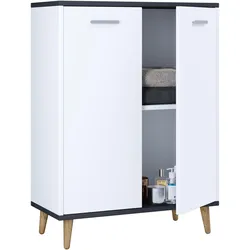 VCM, Kommode + Sideboard, Sideboard Kommode Anrichte Schrank Dielenmöbel "Landos" (60 x 28 x 81 cm)
