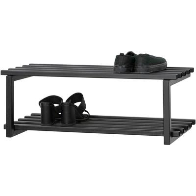 Schuhregal SPINDER DESIGN, schwarz, B:71cm H:26cm T:34cm, Metall, Regale, Schuhregal, Metall, Zeitlos, 6 Paar Schuhe