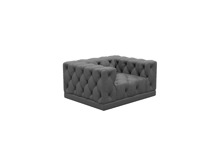 Design Echtleder Loungesessel „Malika“ Echtleder Dark Grey BLOOMINGLOFT Collection