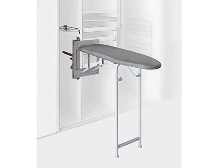 YFFTTKD Bretter Klapp-Bügelbretter für Küchenmöbel und Schränke ,Heben Verdecktes Bügelbrett ,Klapp-Bügelbrett mit Bezug, platzsparend um 90° schwenkbar Heavy Duty Ironin, Grau, Grey
