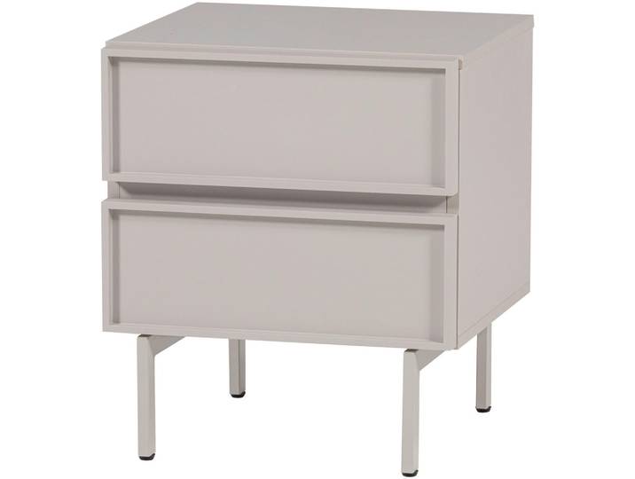 Livetastic Nachttisch Tours, Sandfarben, 2 Schublade(n) Schubladen, rechteckig, eckig, 45x51x42 cm, einfacher Aufbau, Schlafzimmer, Nachtkästchen
