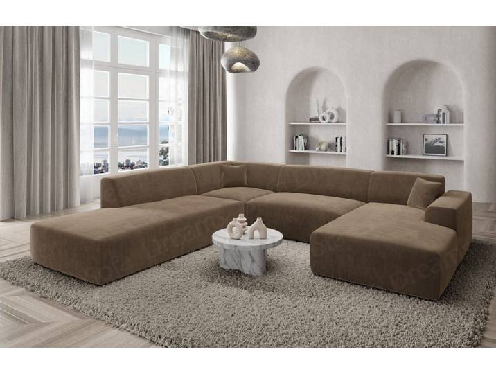 Couchlandschaft Mallorca Lounge U-Form in Stoff