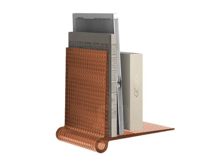 KARTELL set de 2 étagères KITE SHELVES (Ambre - Technopolymère thermoplastique transparent)