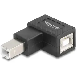 DELOCK Adapter USB 2.0 B Stecker zu B Buchse 90° rechts gew.