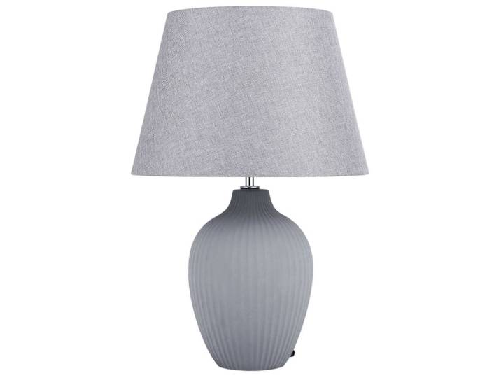 Lampe à poser céramique gris