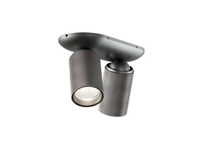 Raw 2 Plafonnier 3000K Titanium - LIGHT-POINT - Salon / séjour - Aluminium