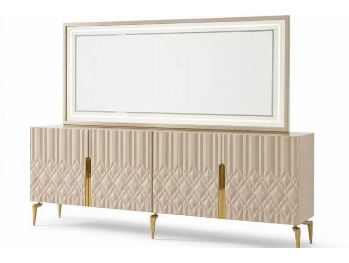 JVmoebel Sideboard Konsole Beige Moderner Still Praktisch Funktional Elegant Funktional, Made in Europa