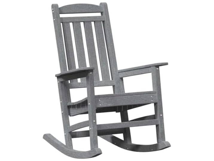 ZQQLVOO Garten Schaukelstuhl Hellgrau 92 x 70 x 108cm HDPE Wetterfest, UV-Beständig, Leicht zu Reinigen, Für Terrasse Balkon Pool
