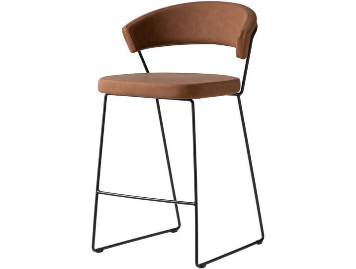 CONNUBIA Barhocker New York mocca Metall H 91 cm