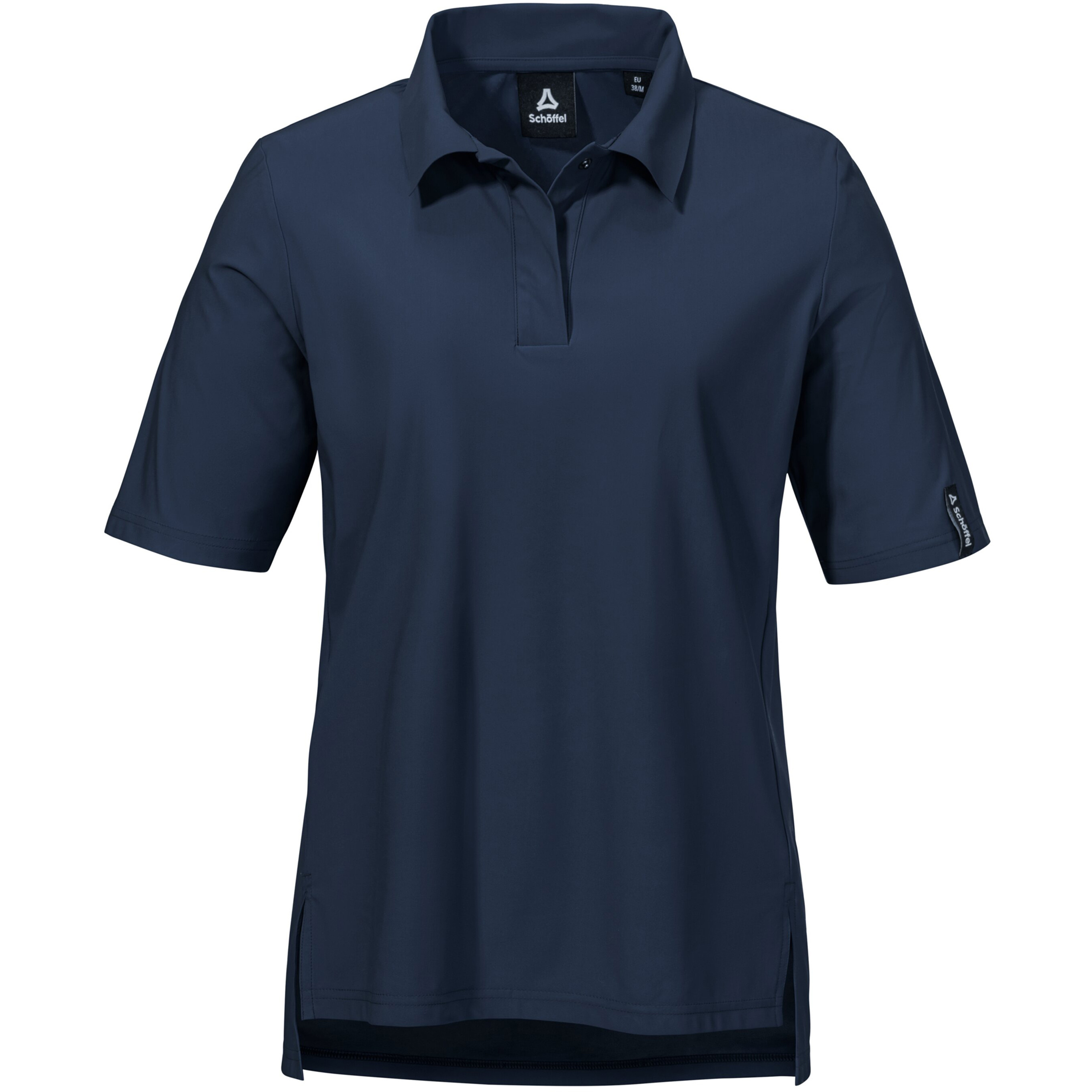 Schöffel Style Calmay Polo Damen T-Shirts blau Größe M Lifestyle Elastisch