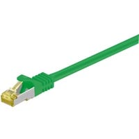 Patchkabel RJ-45 SFTP, mit Cat 7 Rohkabel grün, 2 Meter, 500 MHz