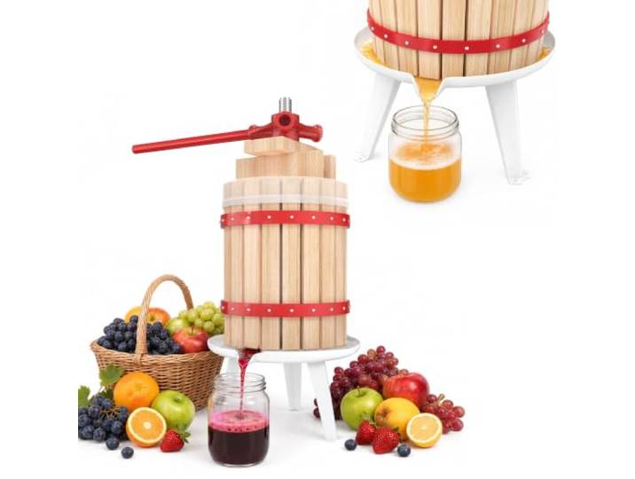 UISEBRT Obstpresse Presstuch 30L Mechanische Saftpresse Weinpresse Apfelpresse Fruchtpresse