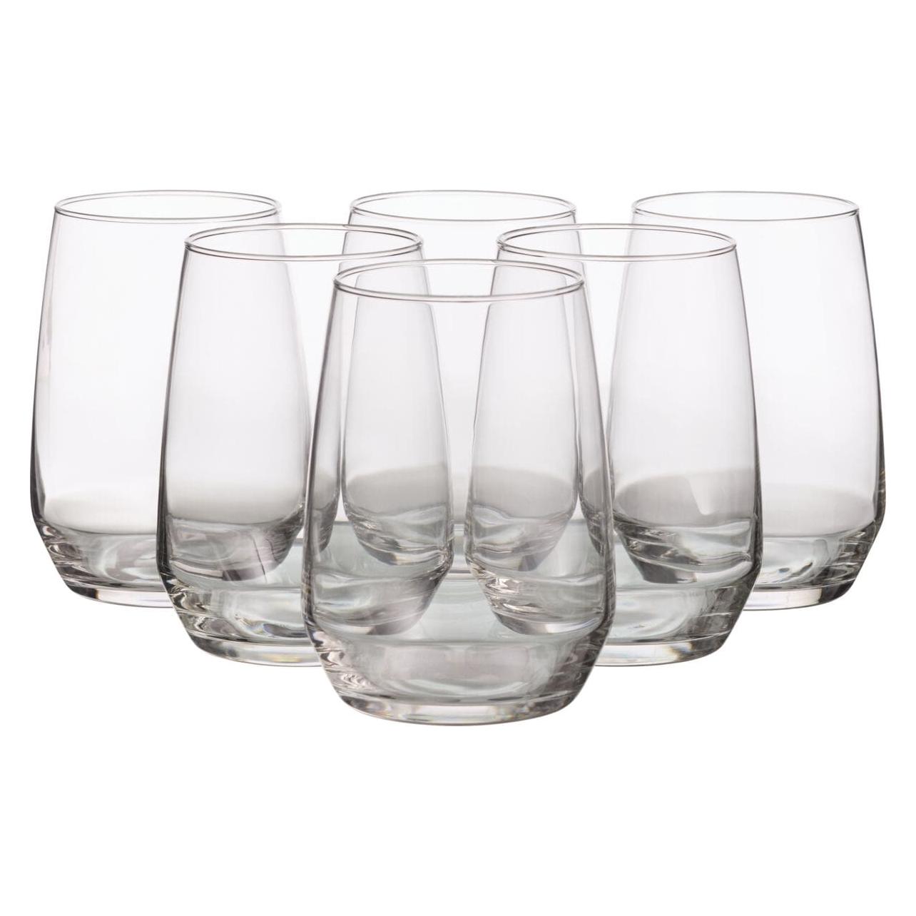 Royal Leerdam Wasserglas-Set Enjoy the Moment, 6er Set - 6x45 cl (0.45 l, 6x) (48289)
