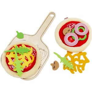 Haba Kinderküchen-Zubehör Creative Play, Pizza-Set mit Brettchen, 27-teilig