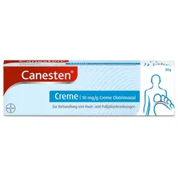 Canesten gegen Pilzerkrankungen an Haut & Füßen 20 g Creme