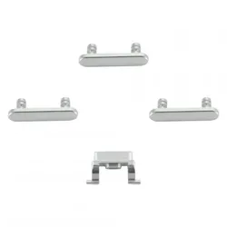 Seiten-Tasten Set für iPhone 8 Plus, 4 Tasten, silber