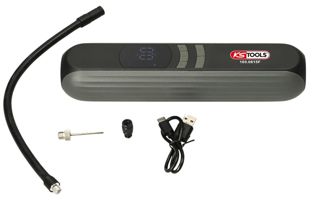 KSTools Mini draagbare oplaadbare compressor 165.0815F