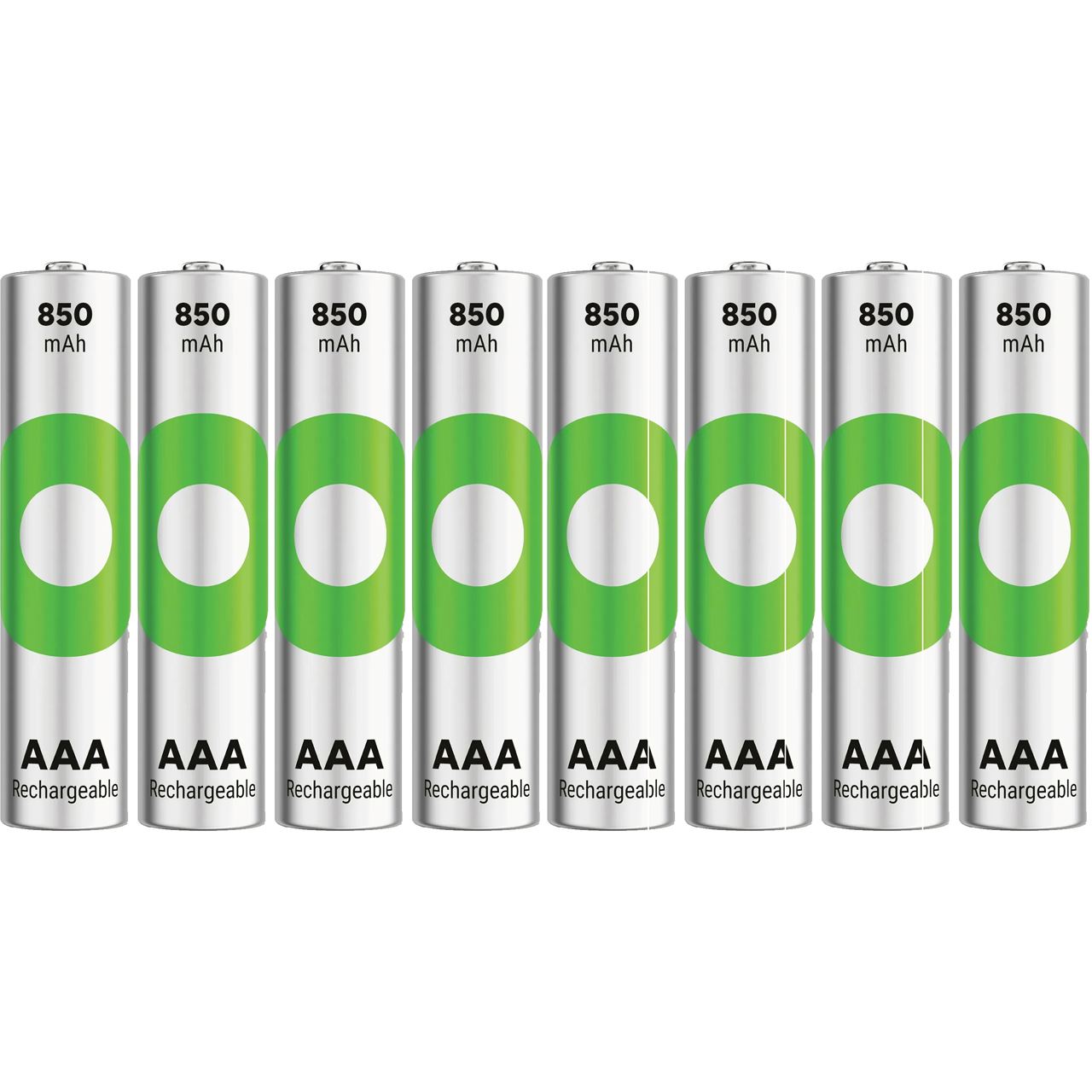 GP Akku AAA Micro NiMH 850 mAh 1,2V ReCyko 8er Pack