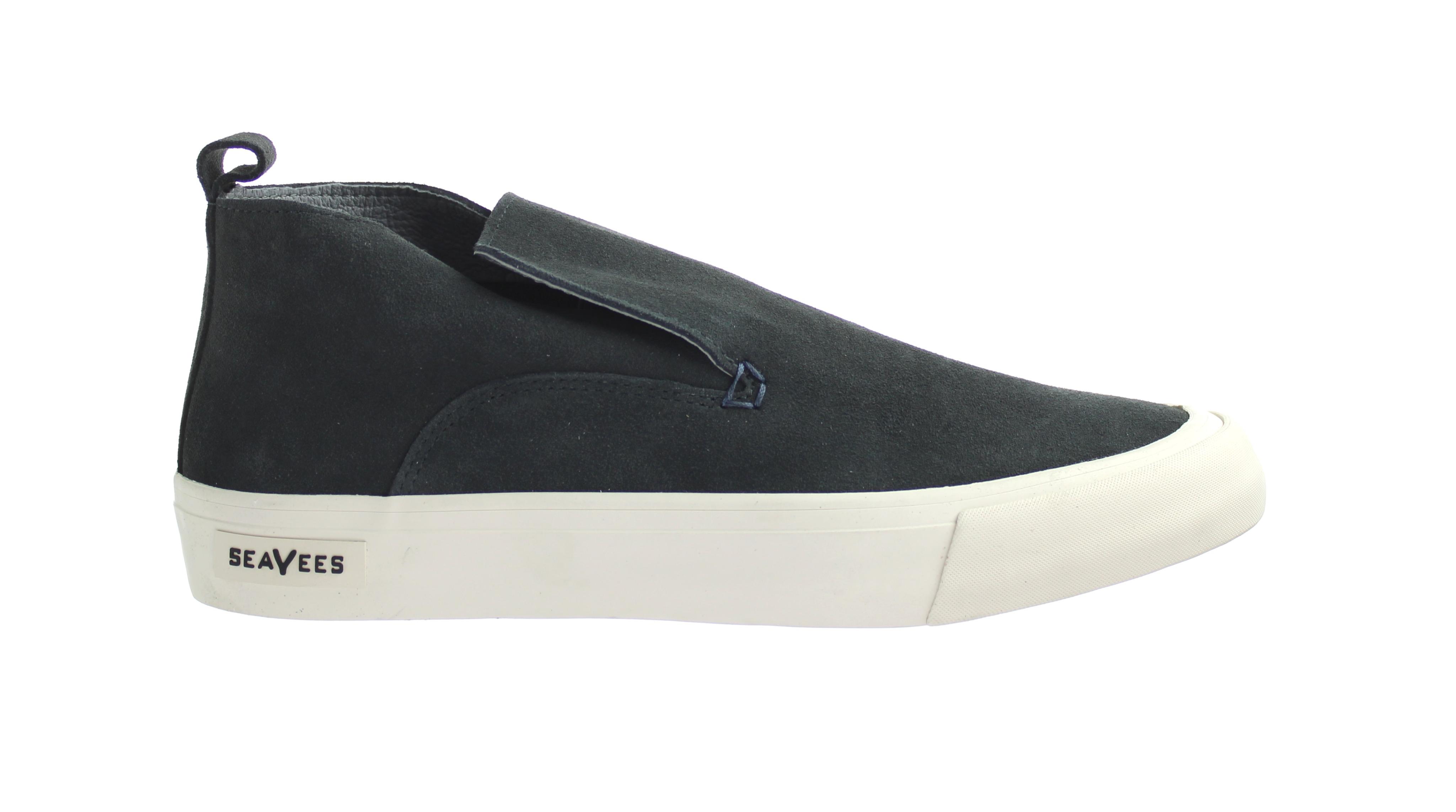 Seavees Huntington Middle Diep marineblauw suède herenschoenen