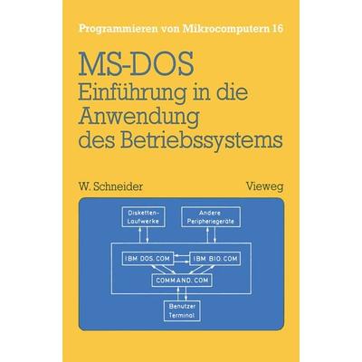 Einführung in die Anwendung des Betriebssystems MS-DOS, Taschenbuch von Wolfgang Schneider, Vieweg & Teubner, 978-3-528-04365-0