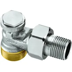 Heimeier Regutec Rücklaufverschraubung 0365-02.000 DN 15xG 3/4 AG, Eck, Rotguss vernickelt