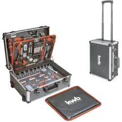 kwb Werkzeug-Koffer Trolley  inkl. Werkzeug-Set, 175 -teilig, gefüllt, robust