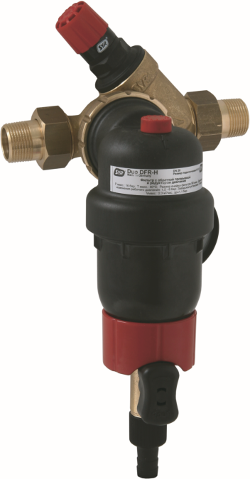 Syr - Sasserath Duo 2314 Rückspülfilter 2314.20.004 DN 20, mit Druckminderer und Manometer, manuell
