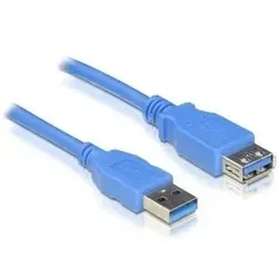 DeLOCK USB 3.0-A M/F - 1m USB Kabel USB A 5 Gbit/s Blau