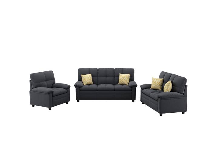 Sofa Set TOM anthrazit