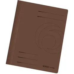 herlitz Schnellhefter DIN A4 Stabiler Manila-Karton braun