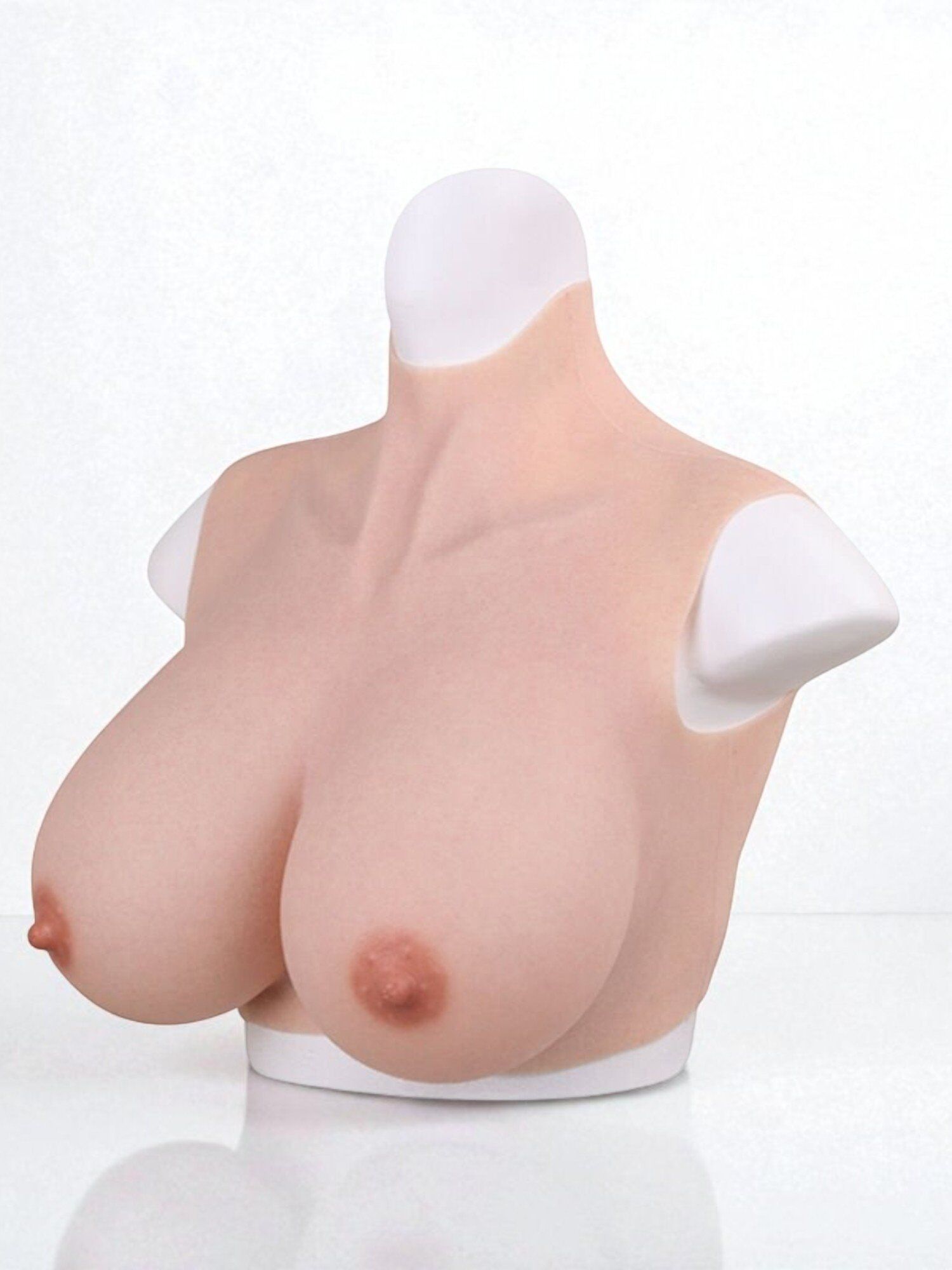 CrossGearX Buste Seins réalistes Coton Col haut Bonnet E