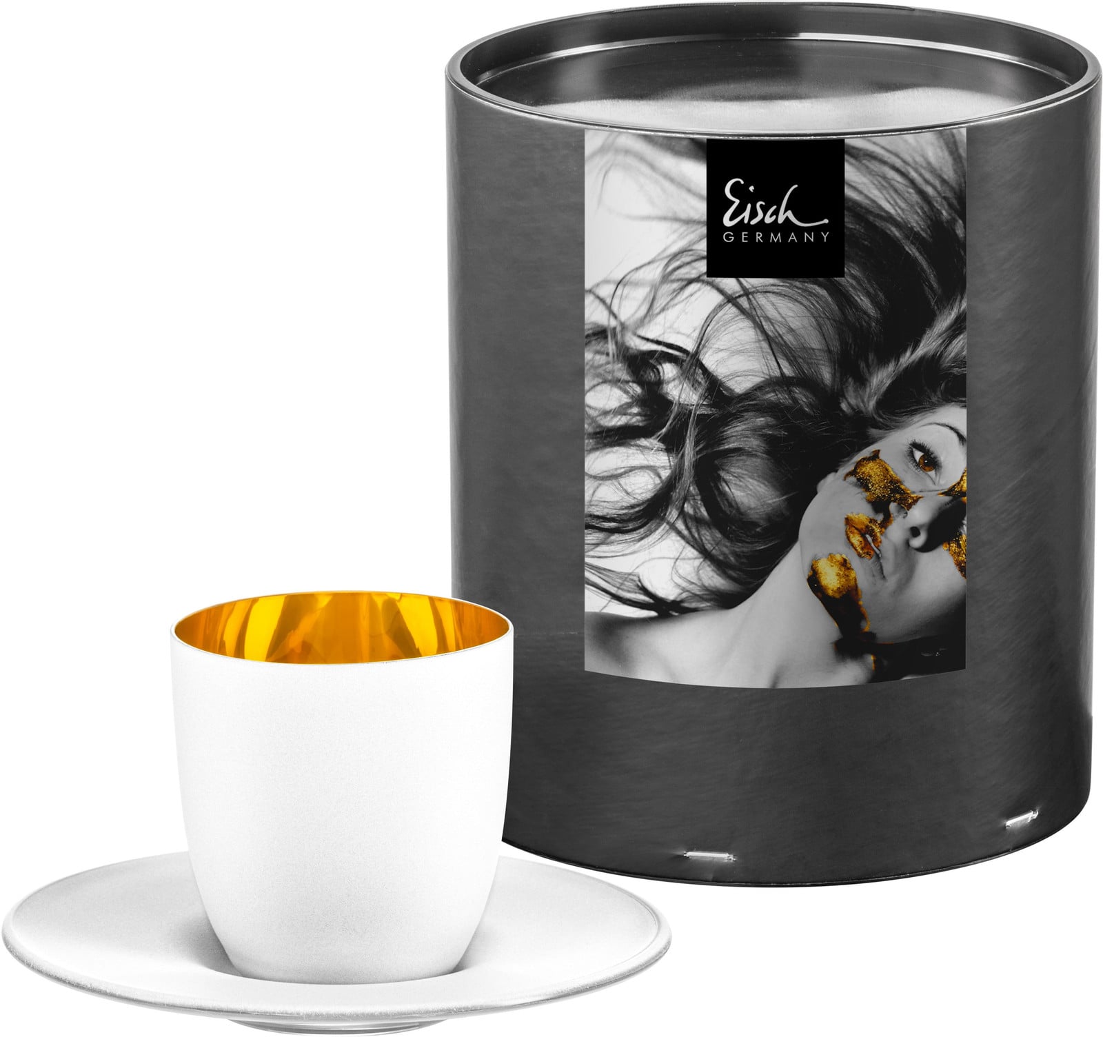 Eisch espressoglas 109/6 met onderzetter Cosmo Pure White