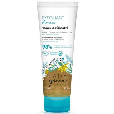 Lady Green Zachte Gelaat- en Decollete Scrub Bio 75 ml Creme