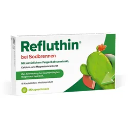 REFLUTHIN bei Sodbrennen Kautabletten Minze 16 St