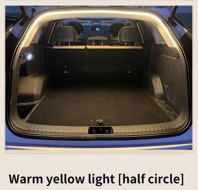 Uplift Essentials Car Trunk Ambient Light Strip Automatic Sensing LED Interior Lighting 2m Yellow Light