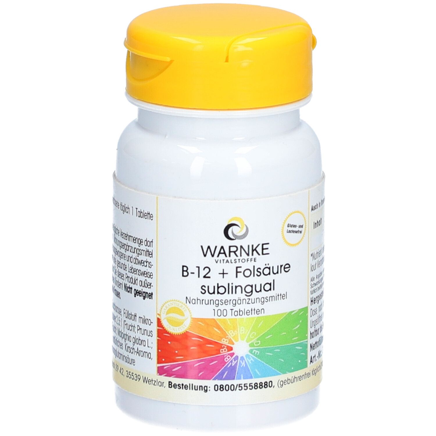 B-12+Folsäure sublingual Tabletten 100 St