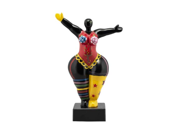 Handgefertigte Design Skulptur „Hommage an Niki de Saint Phalle II“ 34 x 22 cm Multicolor Crea Collection