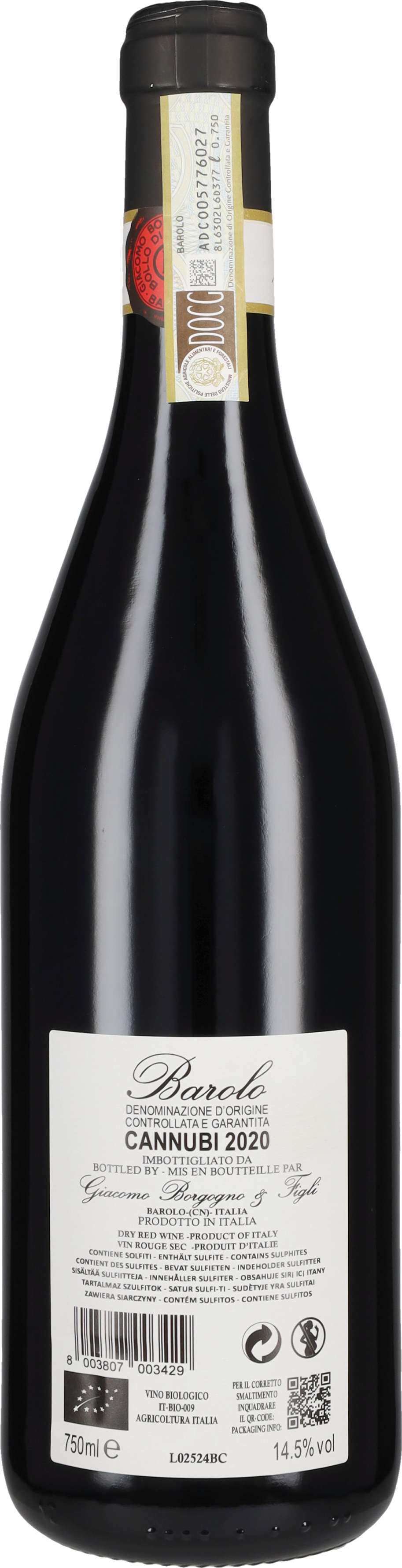 Barolo 'Cannubi' Borgogno 2020