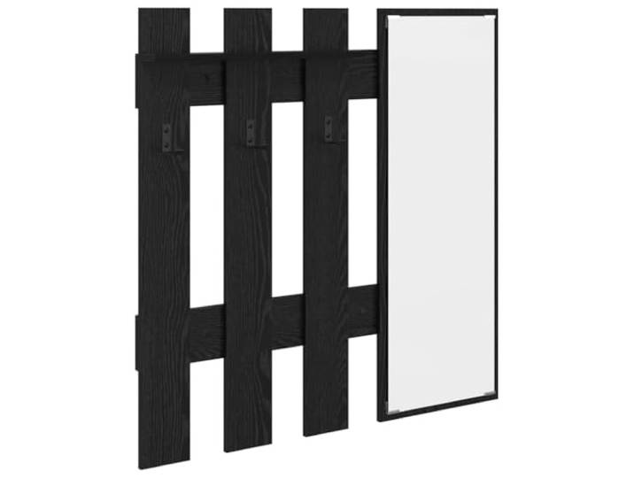 Kleiderständer Wandmontage mit Regalen Holzwerkstoff,rechteckige Form, Fachböden mit Regalen,moderner Minimalismus,einfache Wartung