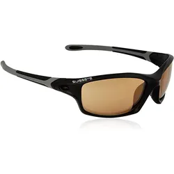 Swiss Eye, Herren, Sportbrille, Grip Sonnenbrille (Black Matt, Dark Grey, Orange, Smoke), Schwarz