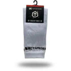 TAPEDESIGN Tubes Fußball Sleeve-Stutzen weiß