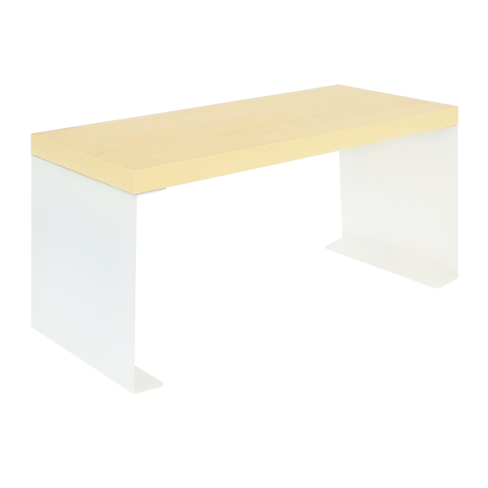Krumble Aanrecht organizer - Houtlook plank - Wit metaal