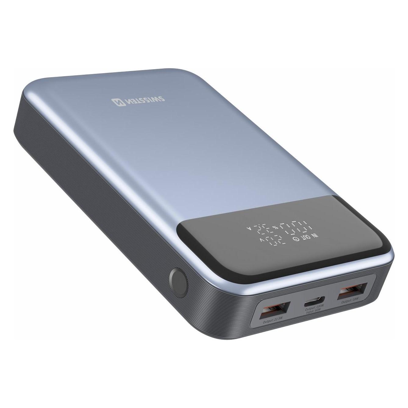Swissten POWER BANK 20000 mAh 100W POWER DELIVERY PRO NOTEBOOKY (20000 mAh, 100 W, 74 Wh) (8595217483781)