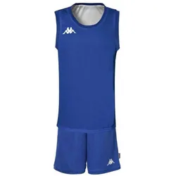 Kappa, Herren, Sportshirt, Set aus Trikot und Shorts (XL), Weiss, Blau